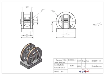 Three-dimensional Helmholtz Coil Test Report