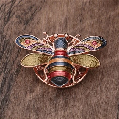 Elegant Enamel Magnetic Clasp Brooch / Lapel Pin